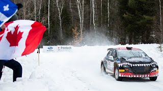 CORRIMOS EN NIEVE Y HIELO A 15ºC Rally Perce Neige 2024 Canada  GHR Motorsport Citroën C3 Rally2 [upl. by Ahsilet]