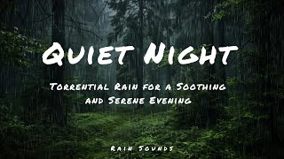 Quiet Night amp Pouring Rain Torrential Rain for a Soothing and Serene Evening [upl. by Ala]