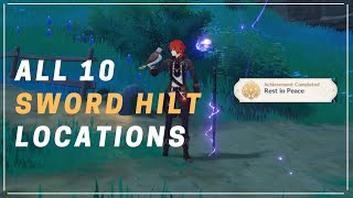 All Sword Hilt Locations  Genshin Impact [upl. by Elbon832]