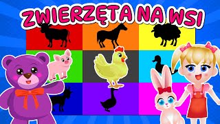 🐖 Zwierzęta na wsi  Filmy edukacyjne dla dzieci  Bajki po polsku 🐄 Kamlotki  KamlotkiMini [upl. by Nnasor]