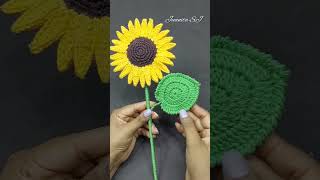 Girasol a crochet tejido diy juanitasj crochet flores flowers [upl. by Oluap]