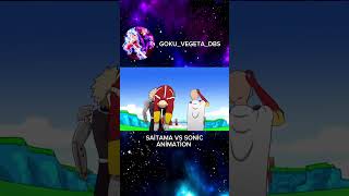 saitama vs sonic animation onepunchman sonic viral fyp shorts [upl. by Hoag967]