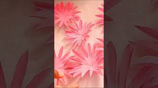 Easy Paper Flowers  ful banano paper wallmatepaper wall hangingswall hanging craft ideas new [upl. by Teeter]