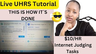 Earn Upto 10HR UHRSInternet Judging Tutorial How to Work Hitapps [upl. by Zennie]