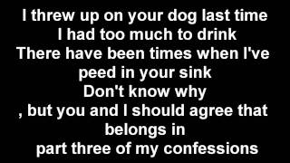 Weird al yankovic Confessions part 3 Lyrics [upl. by Behlke]