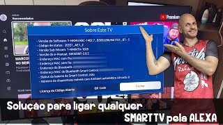 Solução para ligar SMART TV pela Alexa em QUALQUER Smart TV [upl. by Grenier]