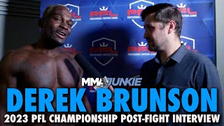 Derek Brunson Explains Jake Paul Callout After PFL Debut Down to Fight Bellator Champ Johnny Eblen [upl. by Japha158]