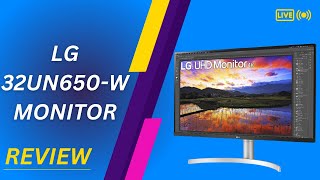 LG 32UN650W Monitor 32quot UHD 3840 x 2160 IPS Ultrafine Display Review [upl. by Warram213]