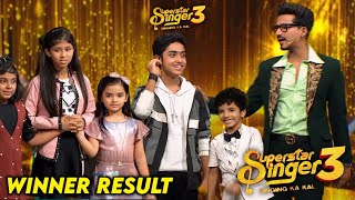 Shocking Finale Winner Announce of Superstar Singer Season 3 Today Episode  Superstar Singer 3 [upl. by Kory]