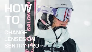 How to change your lens on Sentry Pro goggles  Salomon [upl. by Skipper]