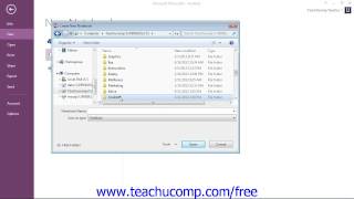 OneNote 2013 Tutorial Creating a Shared Notebook Microsoft Training Lesson 122 [upl. by Lehacim448]