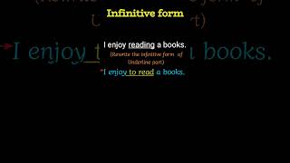 Infinitive Underline infinitive of the sentence english shortvideo youtubeshorts [upl. by Aiyekal]