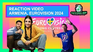 REACTION VIDEO  LADANIVA  JAKO  ARMENIA  EUROVISION 2024 ARMENIA [upl. by Kramal]