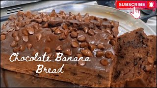 Best Chocolate Banana Bread Recipe  My Kitchen Vlog [upl. by Akemej]