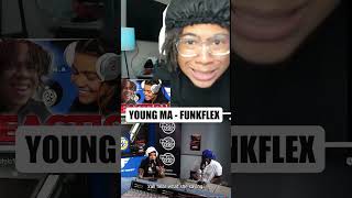 YOUNG MA IS TUFF OMG LINK IN BIO reactions funkflex youngma shorts musicreaction [upl. by Crockett]