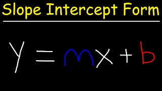 Slope Intercept Form Ymxb  Algebra [upl. by Denzil]