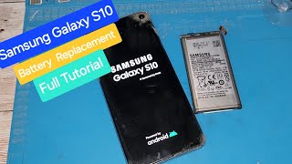 Samsung Galaxy S10 Battery Replacement [upl. by Eeniffar]