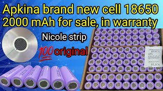 Brand new 18650 Apkina cell for sale Electronics Expert  Shahid mahmood [upl. by Vershen]