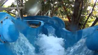 Noahs Ark Waterpark Slidewinder POV Wisconsin Dells WI Defunct [upl. by Twyla]