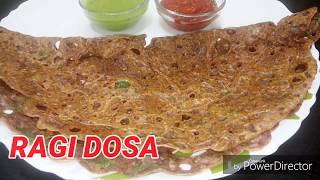 Healthy Ragi Dosa  Nachni Dosa Recipe  Richas Recipe  vegetarian rasoi [upl. by Fan]