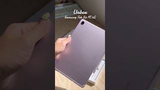 Unbox Tab S9 FE 5G samsungtabs9 samsung tabs s9 unboxing [upl. by Aronle43]