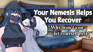 ASMR Your Nemesis Helps You Recover F4A Villain x Hero Comfort Personal Attention [upl. by Enneyehc]