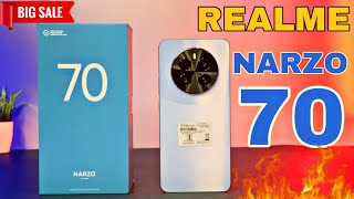 Realme Narzo 70 5G Ice Blue Unboxing 🔥 [upl. by Hidie]