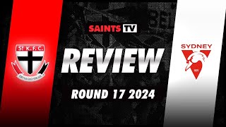 Round 17 REVIEW St Kilda v Sydney  AFL 2024 [upl. by Narbig641]