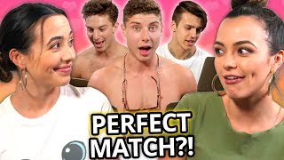 Twin My Heart Season 1 EP 2 w The Merrell Twins  7 Guys Take A Compatibility Test  AwesomenessTV [upl. by Laetitia856]