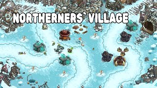 Kingdom Rush Vengeance  Northerners Village  Veteran 3 Stars STEAM [upl. by Ozen115]