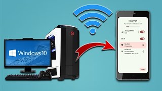 How to Use PC Internet in Mobile Using Hotspot Wireless Create WiFi Hotspot in Windows 10 [upl. by Rip50]