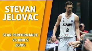 Star Perfomance Stevan Jelovac vs UNICS  29 PTS amp 29 EFF [upl. by Imer]