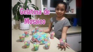 Como hacer gelatina de mosaico invertida transparente con lechera y clavel  Tutorial Fácil [upl. by Nosiddam]