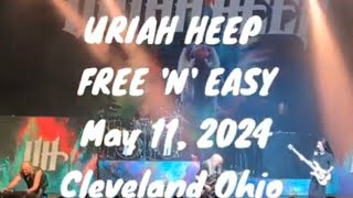 URIAH HEEP  FREE N EASY  Cleveland Ohio May 11 2024 with Adam Wakeman guest appearing [upl. by Leandra]