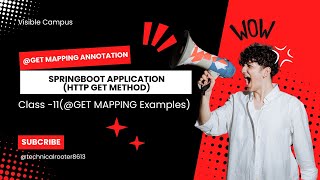 Springboot class11  GetMapping annotation example in Spring boot [upl. by Rosner]