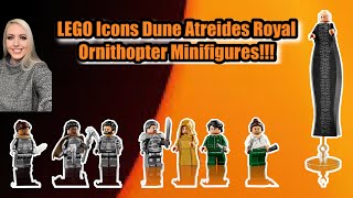 Lego Icons Dune Atreides Royal Ornithopter Minifigures [upl. by Eirena]