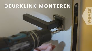 Hoe monteer ik een deurkruk op rozet  Deurkruk monteren [upl. by Amora521]