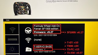 Thrustmaster SF1000 Firmware update to version 627 September 2023 [upl. by Jeminah556]