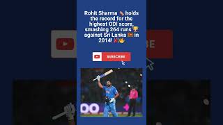 quotRohit Sharmas Epic 264 vs Sri Lanka – Highest ODI Score Ever cricket rohitsharma [upl. by Gabriello624]