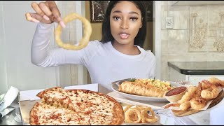 PIZZA AND FISHAWAYS MUKBANG  CYNTHIA MATLAILA [upl. by Lamiv588]