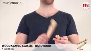 MEINL Wood Claves CL1HW  Demonstration of sound  How to play claves [upl. by Saxena999]