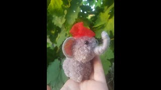 Making Pom Pom Animal  Woolen Elephanf [upl. by Hallett]