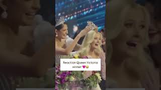 Miss Universe winning reaction 👑 [upl. by Anbul]