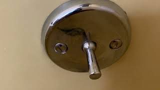 Tub won’t drain Tub lever broken Easy DIY Fix [upl. by Jillene]