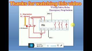 pilz relay wiring  safety relay safety relay circuit  safety relay tutorial [upl. by Atkins862]