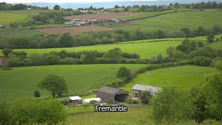 The Wye Valley Outstanding natural beauty British Countryside Fremantle stock footage E20R23 013 [upl. by Bergstrom151]