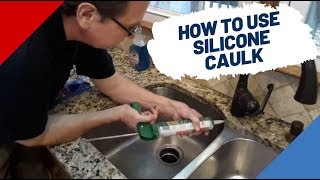 How to use silicone caulk [upl. by Nahtanod]