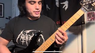 Black Metal Guitar Lesson Catchy dyads in the key of E minor standard tuning [upl. by Ahsam]