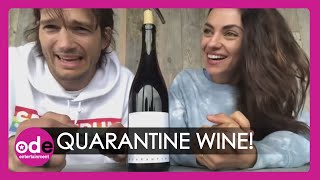 Mila Kunis And Ashton Kutcher Launch Quarantine Wine [upl. by Keri740]