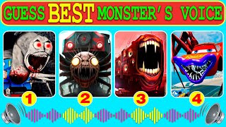 Guess Monster Voice Spider Thomas Choo Choo Charles Train Eater McQueen Eater Coffin Dance [upl. by Gerita]